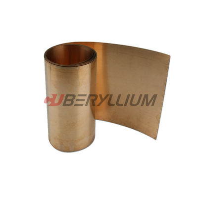 Astm B194 Uns C17200 Beryllium Copper Sheet Strip Hard For Emi Spring 0.2mmx25mm