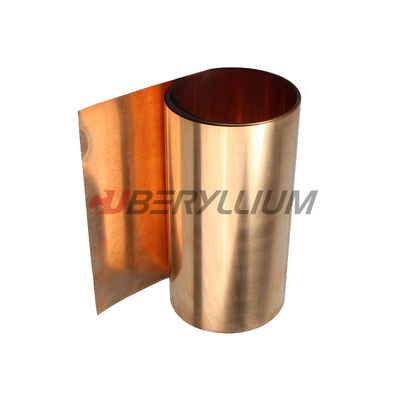 Cube 2 Beryllium Coper Alloy Strip Qbe1.9 0.3mmx200mm  БрБНТ1.9  For Stamping Process