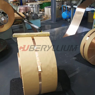 Cube Alloy 25 C17200 Beryllium Copper 172 Strip  1/2 Hard For Relay Switch Packed In Coil