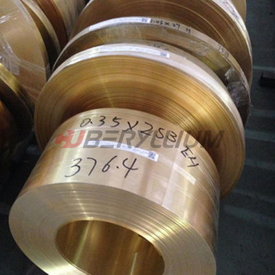 C17410 Beryllium Copper Strip ASTM B768 0.35x200mm  For Spring Contacts