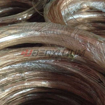Qbe2 ASTM B197 Beryllium Copper Springs Wires Coil Aging Process  0.1mm-1mm For