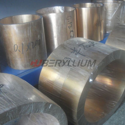 Astm B196 A TB00 Annealed CuBe2 Copper Strips For Bearings High Strength Conductivity