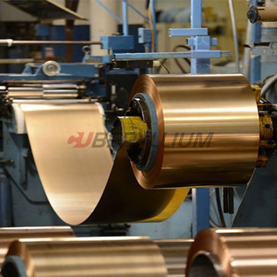 BrB2 Qbe2.0 Beryllium Copper Strip Tape Thickness 0.12mmx250mm Hard Temper