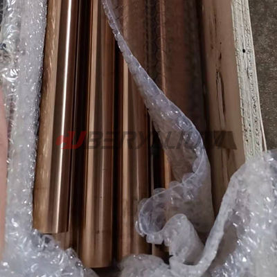 Bright Surface C17200 Beryllium Copper Rod 25mmx1m ASTM B196 Grade