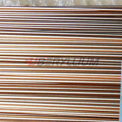 CuBe2Pb C17300 Copper Alloy Rod 1.6mmx3000mm By ASTM B196