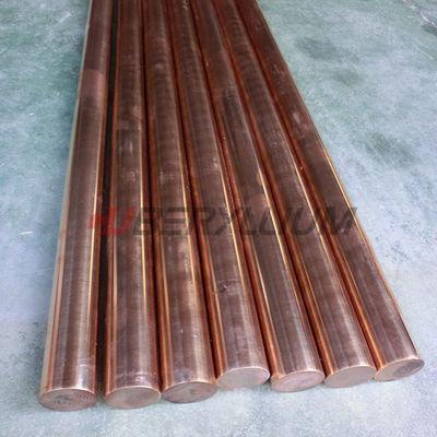 CuZr Zirconium Bronze Alloy Round Bars ASTM B224 For Circuit Breaker Switches