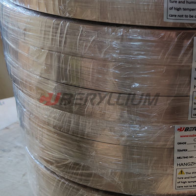 Industry Product Alloy C17200 Beryllium Copper Strips / Tapes For Spring Contact