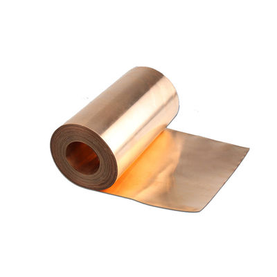 Astm B194 C17200 Beryllium Copper Strip Sheet Cube2 Alloy 25 For Emi Spring 0.3mmx200mm