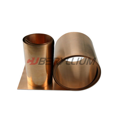 Beryllium Copper Uns C17200 Half Hard Strip Cube2 CDA 172 0.8-2mm For Springs