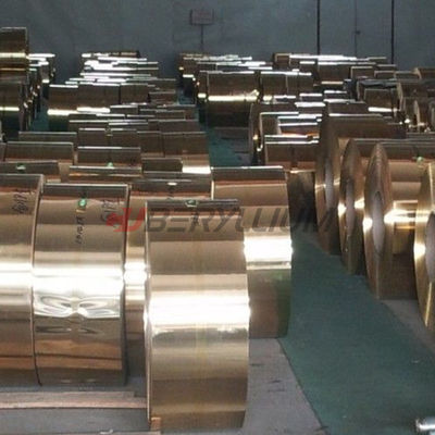 Cube2 Copper Beryllium Alloy Strip Annealing Qbe2 0.2mmx250mm For Spring