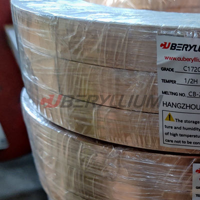 Beryllium Copper C17200 Industrial Strips 1/2H With Standard Tolerance