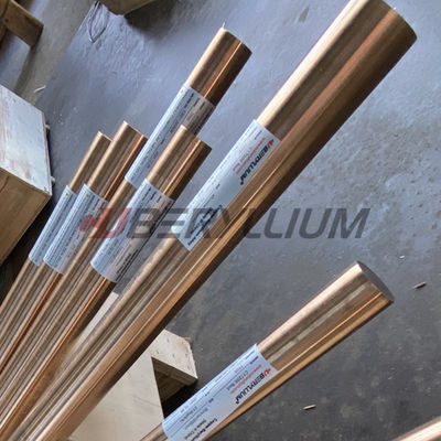 C17200 Beryllium Copper Rod Treated Cold Drawn In Hard TD04 30mm Dia